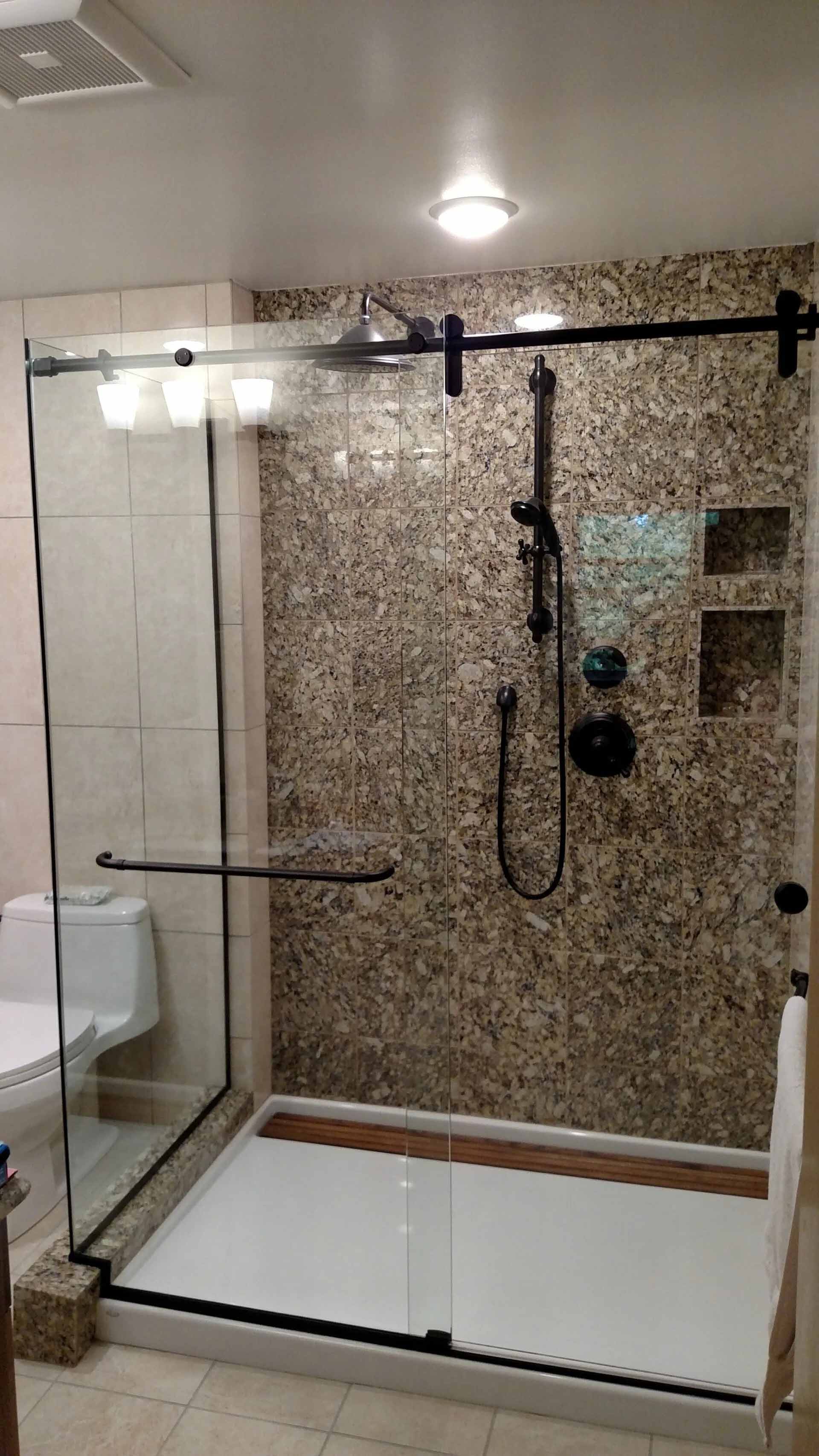 Clear Glass Door Of A Shower Room — Wisconsin — White City Glass