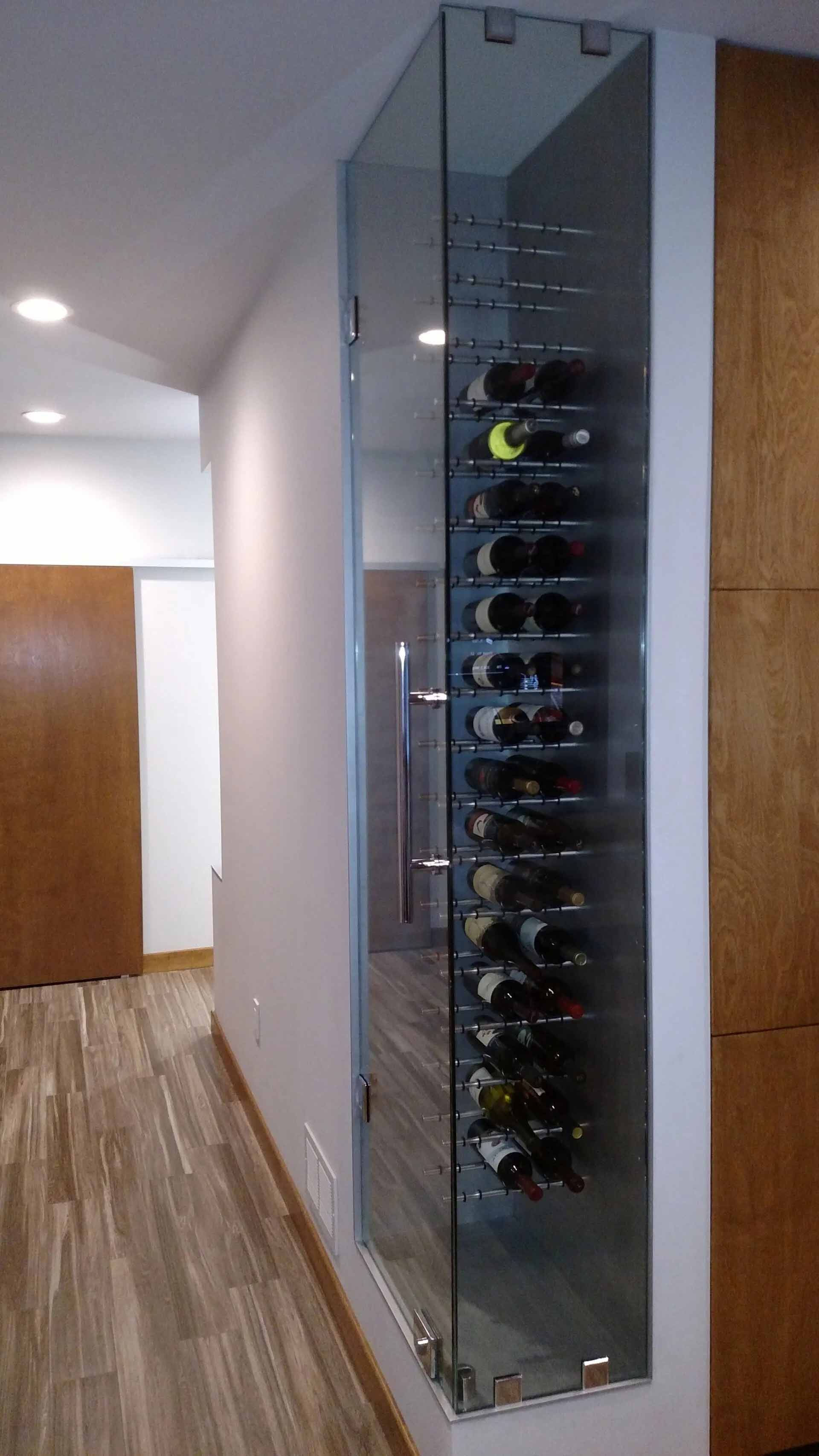 Wine Cabinet With Glass Windows — Wisconsin — White City Glass