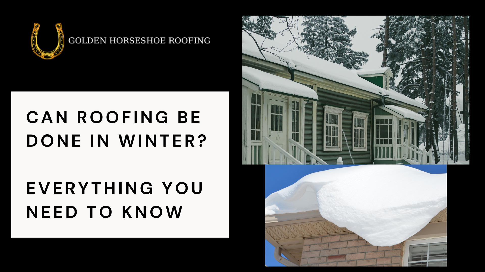 Can Roofing Be Done In Winter?