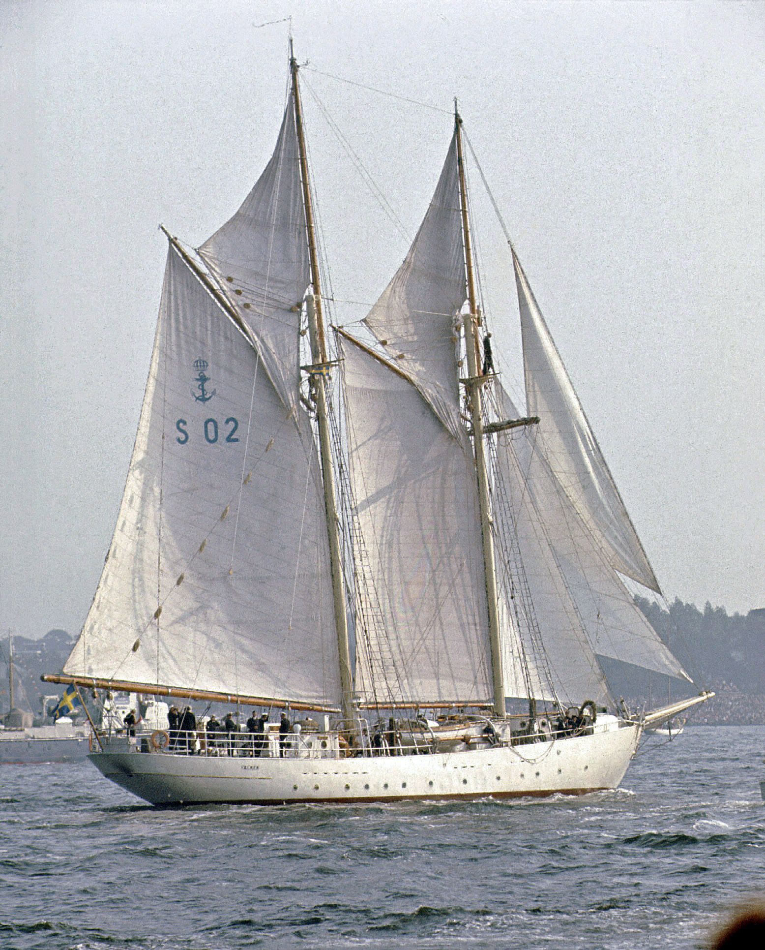 A sailboat with the number 502 on the sail