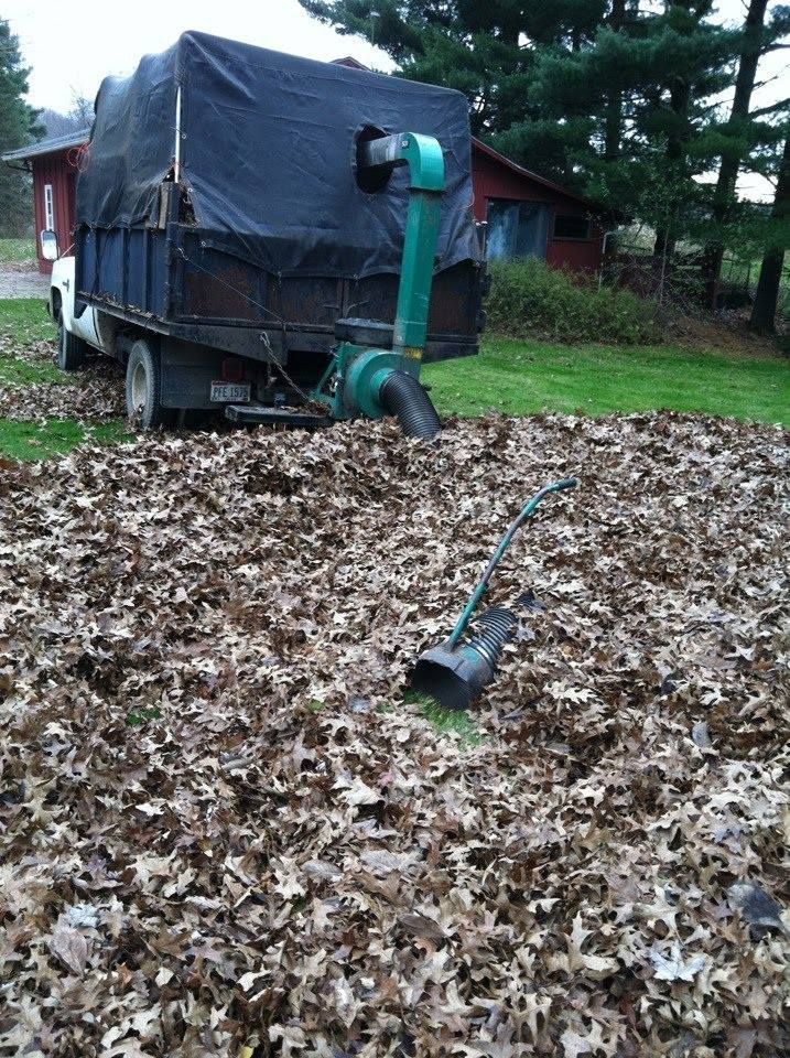 Truck with a Leaf Blower — Atwater, OH — Northern Buckeye Lawn & Landscape