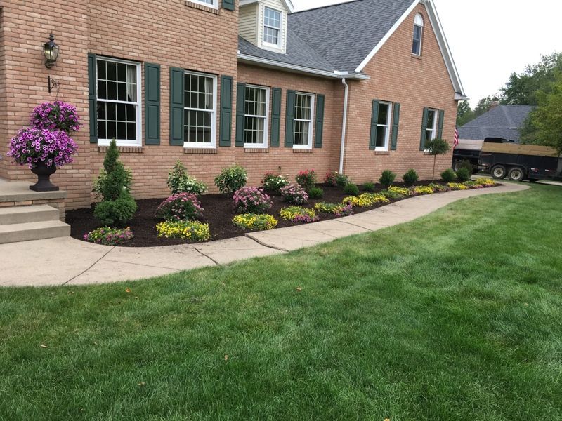 Brick House with Lawn — Atwater, OH — Northern Buckeye Lawn & Landscape