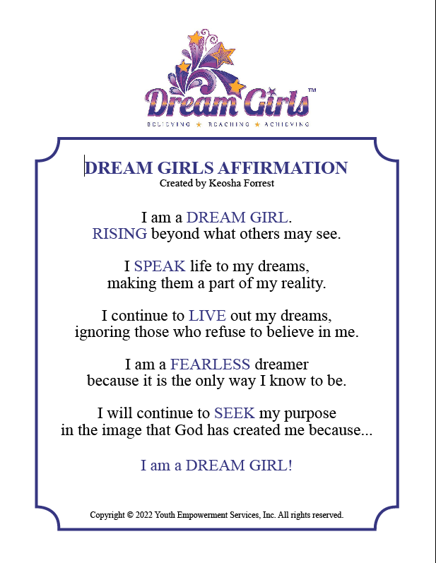 dream girls affirmation