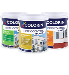 Tres cubos de colorin termocontrol flex y termocontrol techos