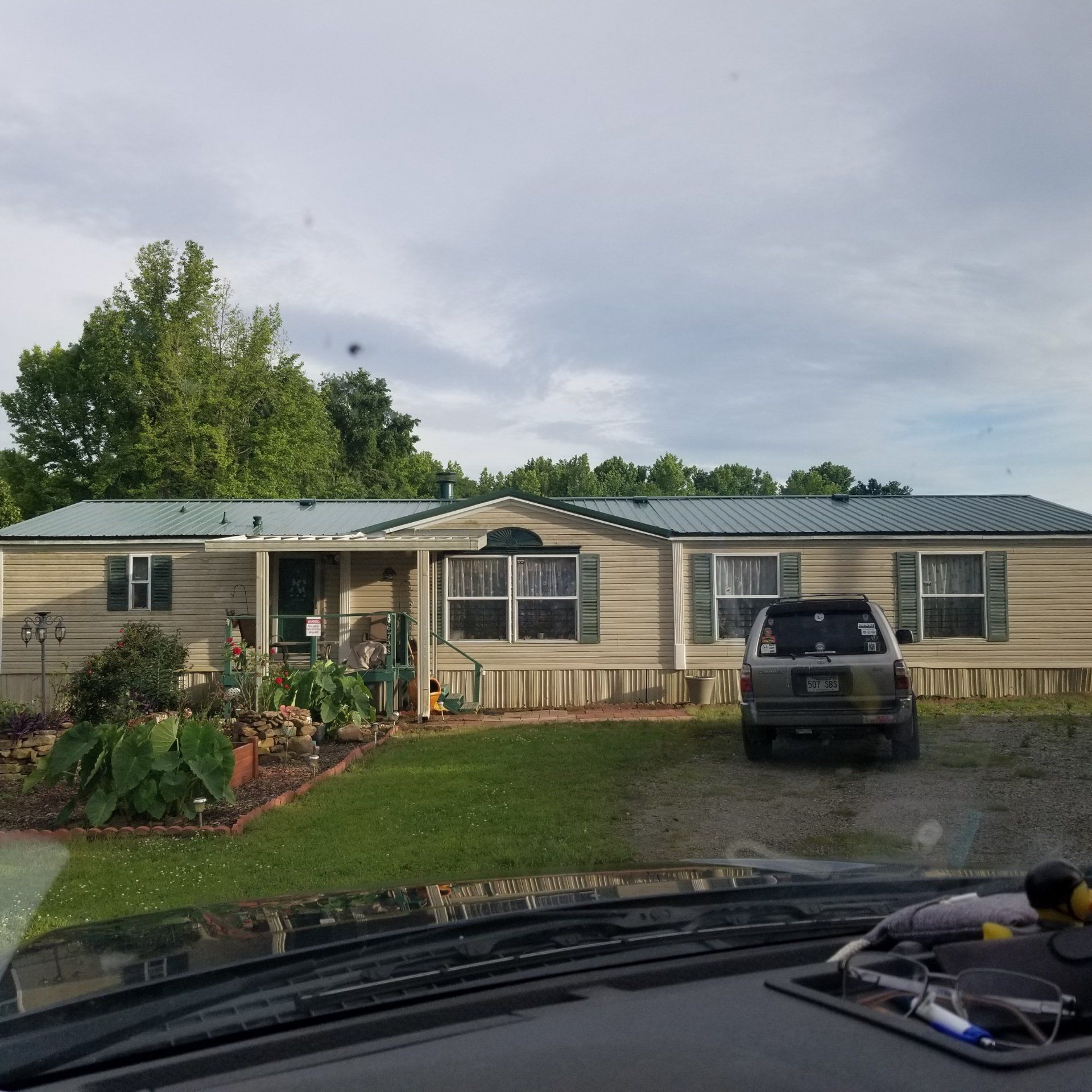 Roofing installed on house