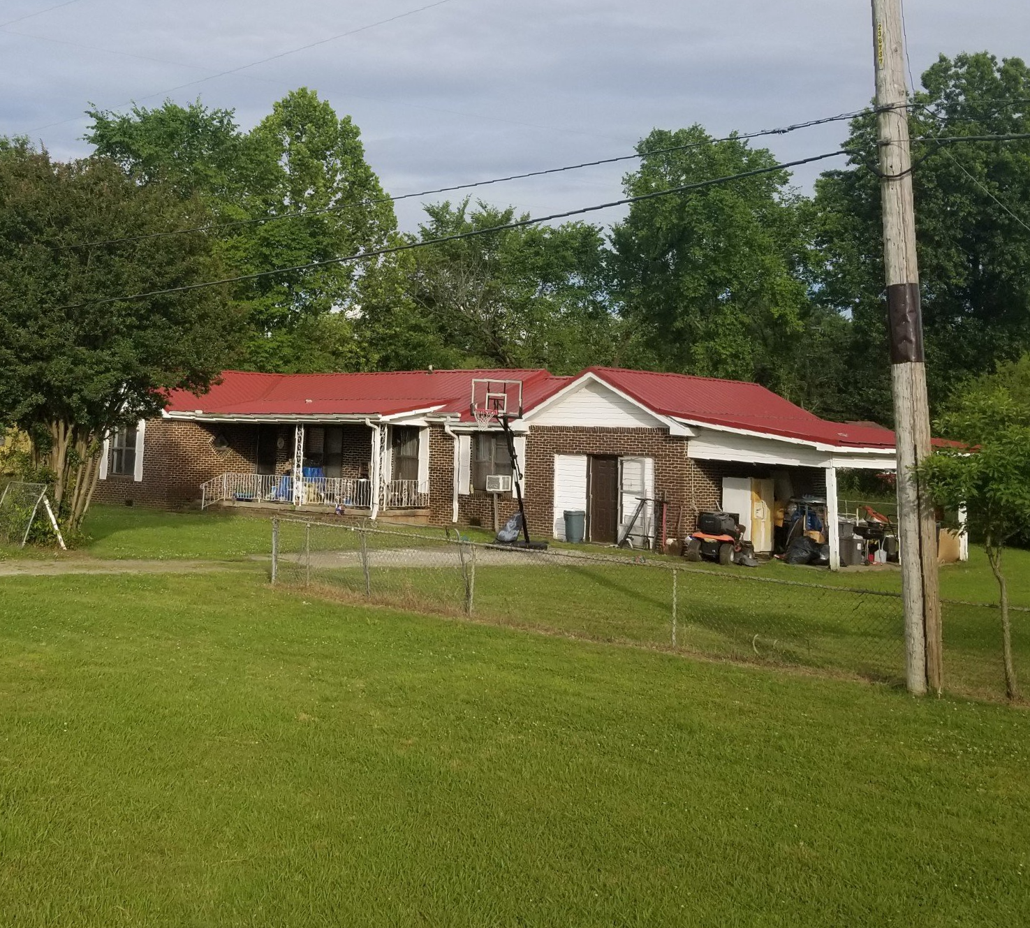 Roofing installed on house