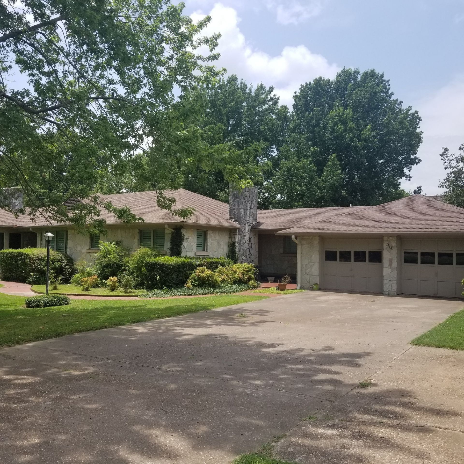 Roofing installed on house