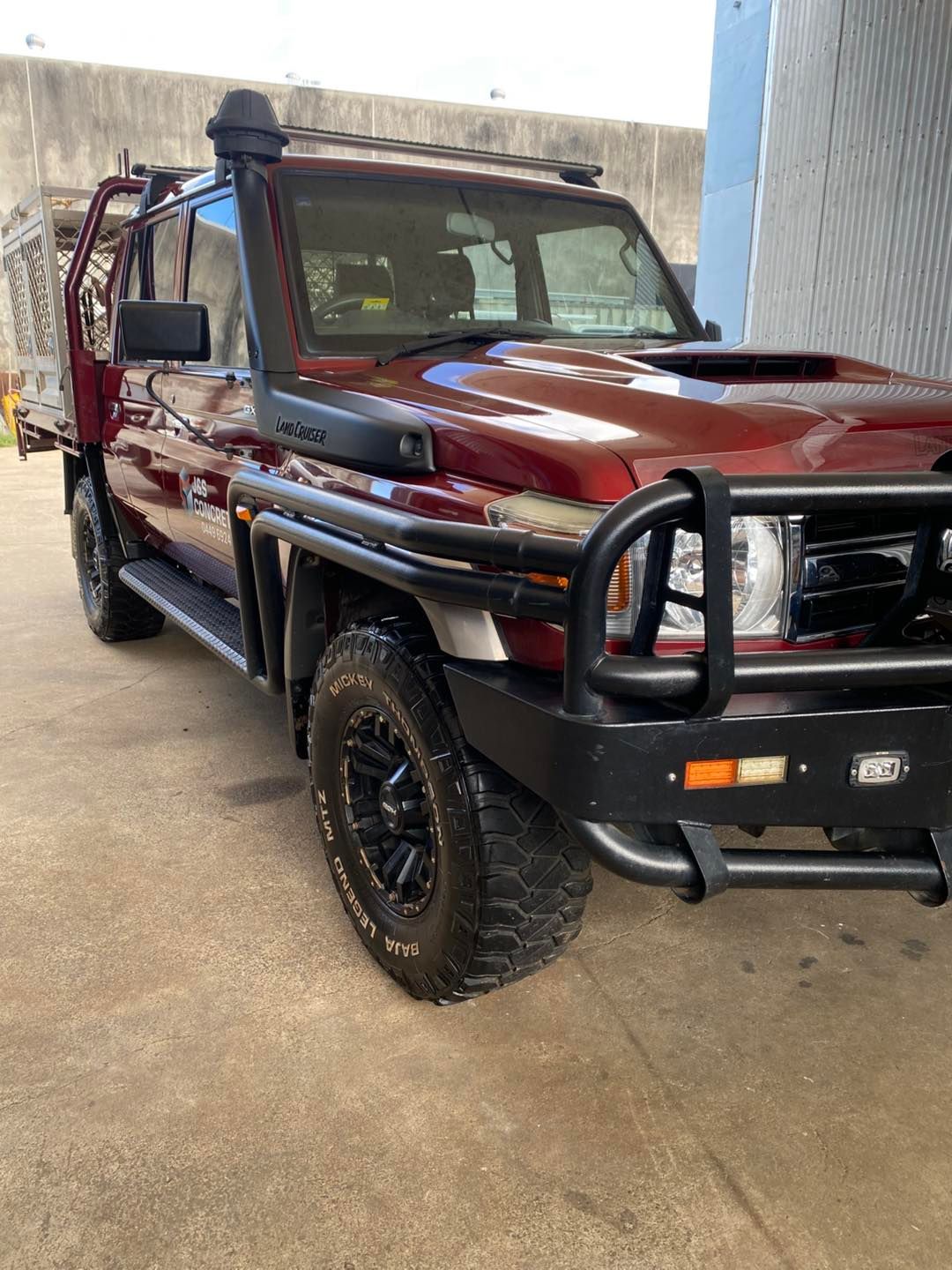 Maroon Toyota Land Cruiser — Detailed By Dan In Babinda, QLD
