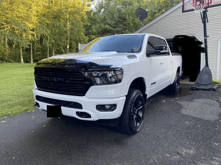 White Ram Truck With Black Accents — Detailed By Dan In Mirriwinni, QLD