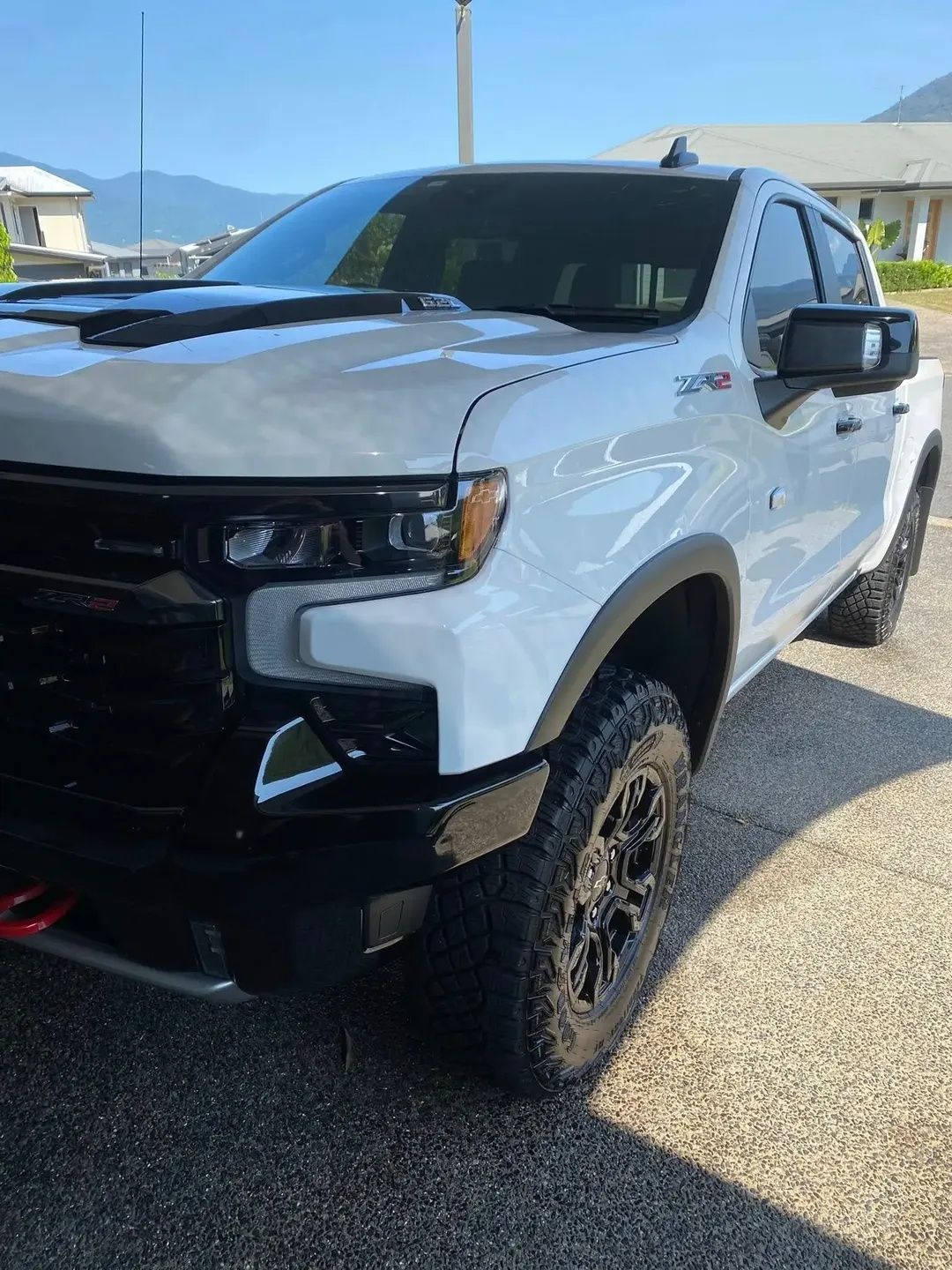 White Chevy Silverado Truck — Detailed By Dan In Mirriwinni, QLD