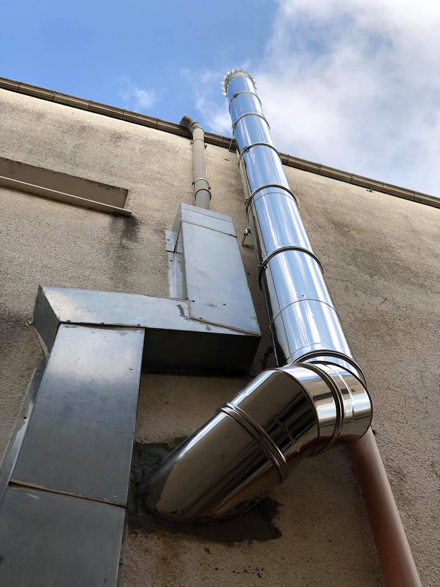 canna fumaria acciaio