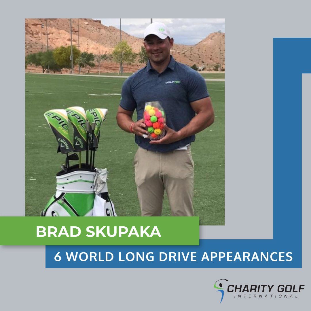 Brad skupaka is holding a bag full of golf balls