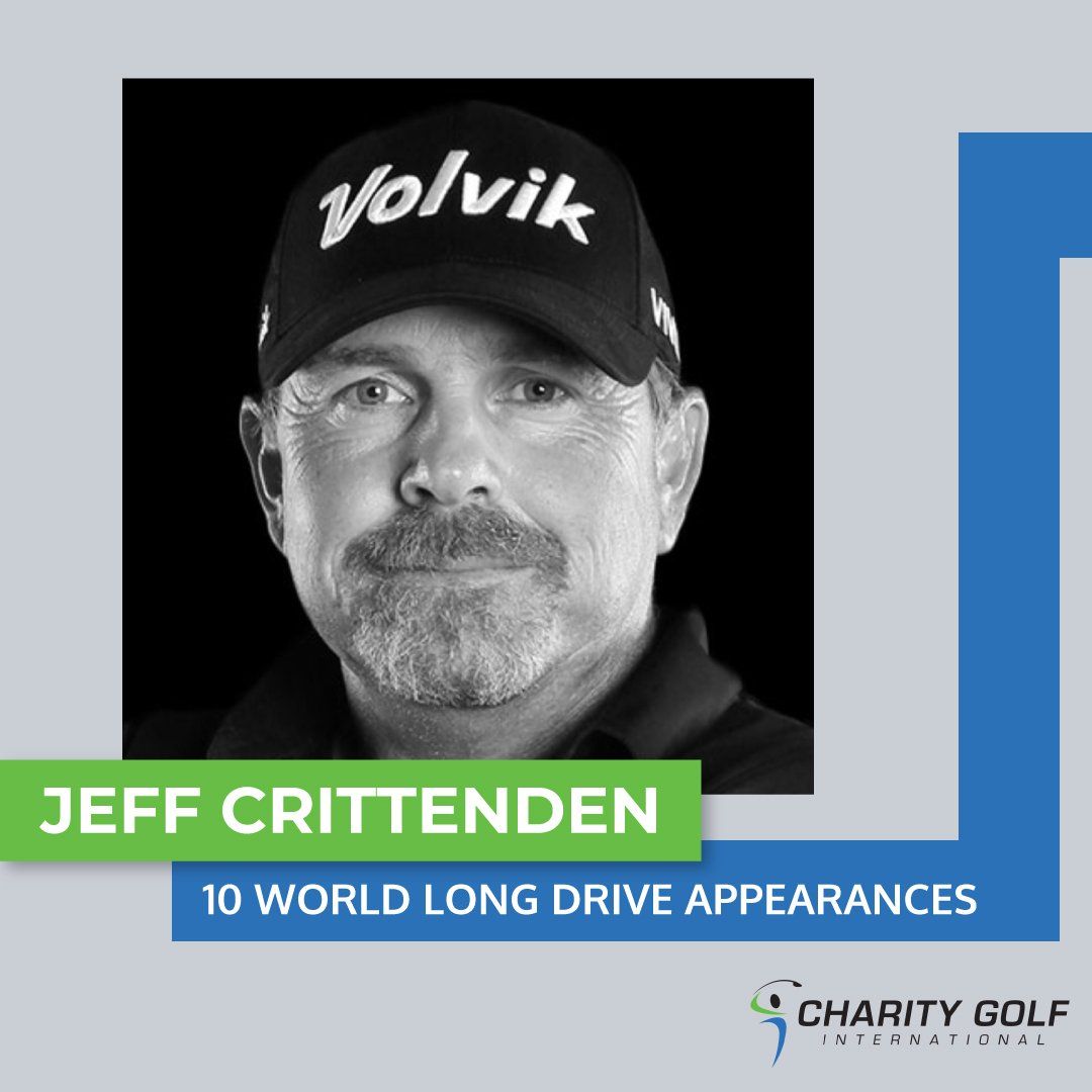 A man wearing a volvik hat is featured in a charity golf ad