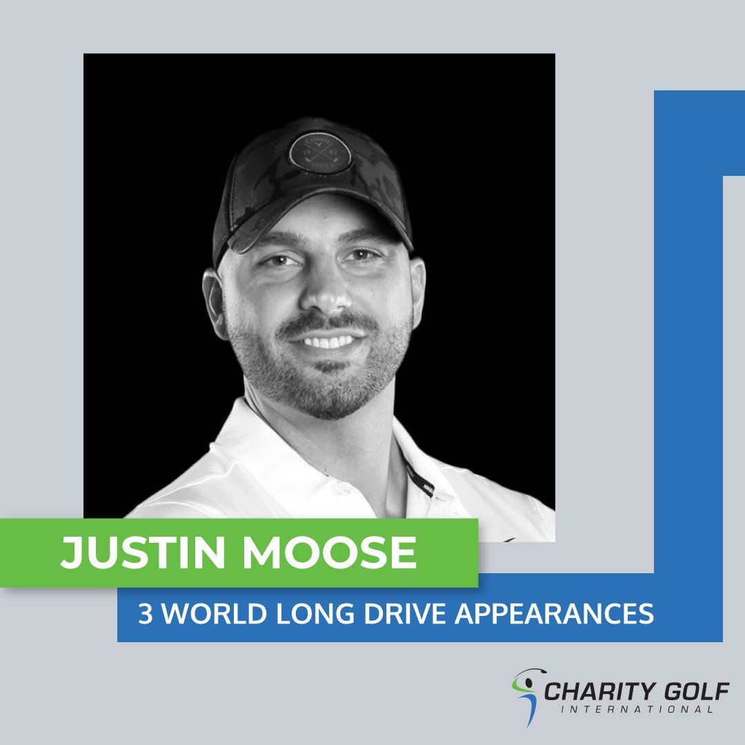 Justin moose is a golfer with 3 world long drive appearances