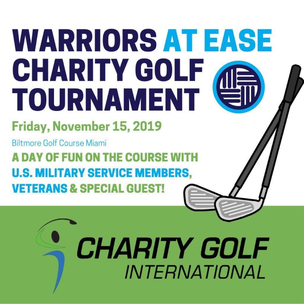 Warriors at ease charity golf tournament on friday , november 15 , 2019