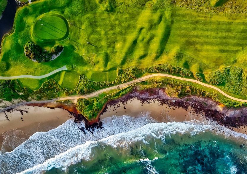 Golf course at a Charity Golf International supported event