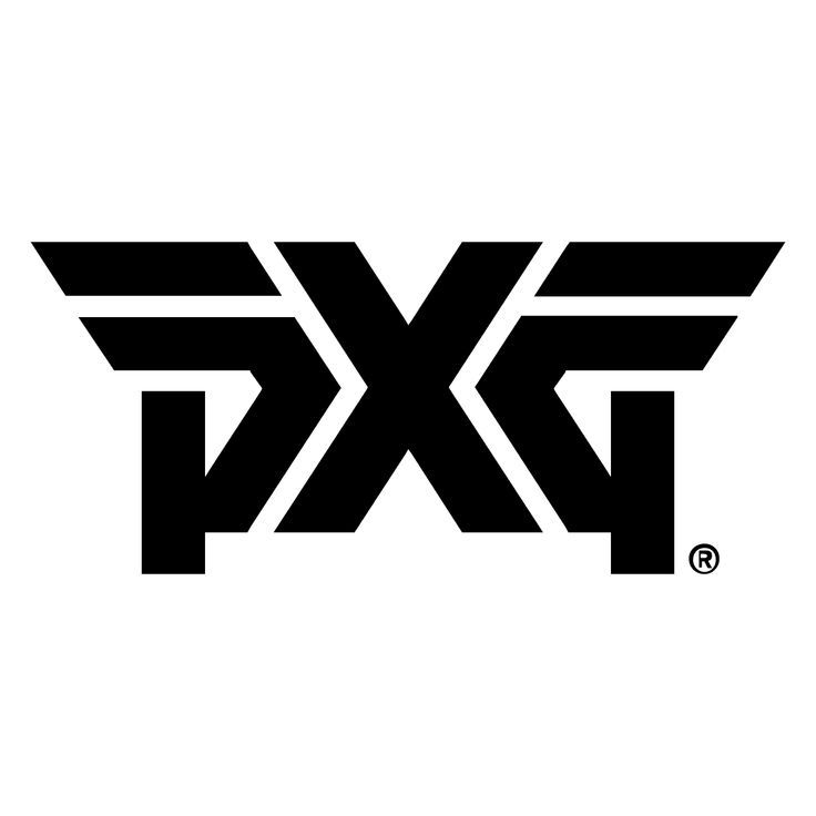 A black and white logo for a company called pxf.