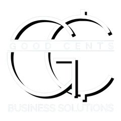 Logo for Good Cents Business Solutions, with intertwined 