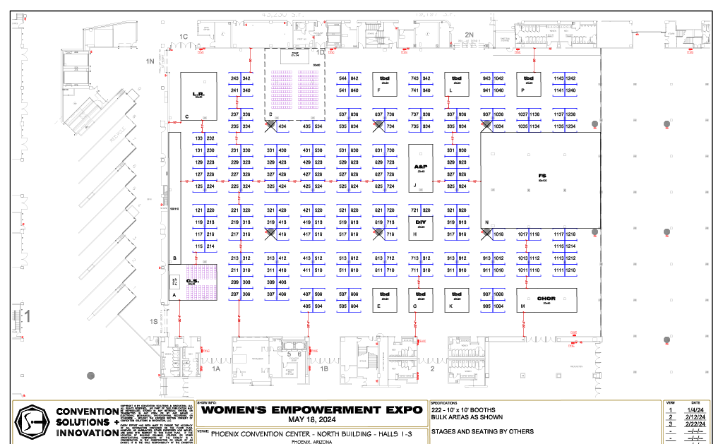 Women's Empowerment Expo Floor Plan At The Phoenix Convention Center