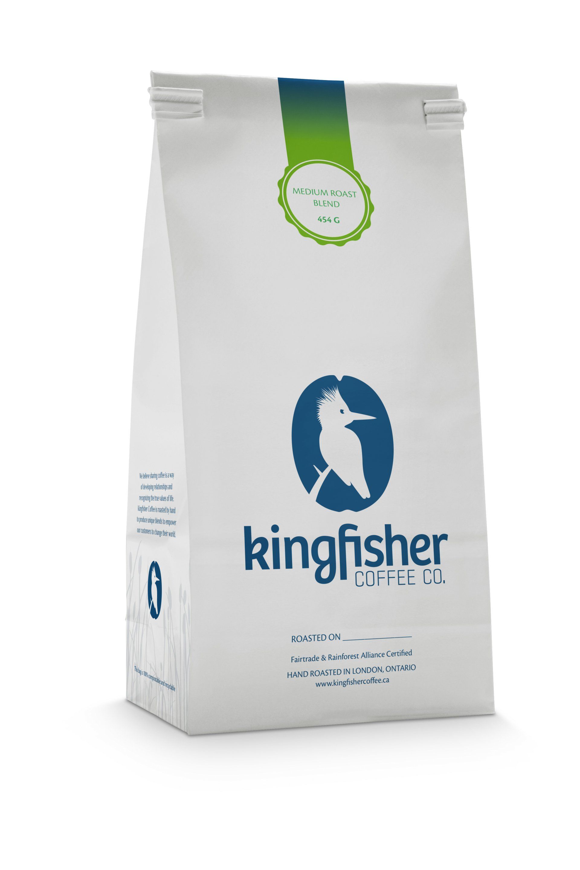 Kingfisher coffee packaging