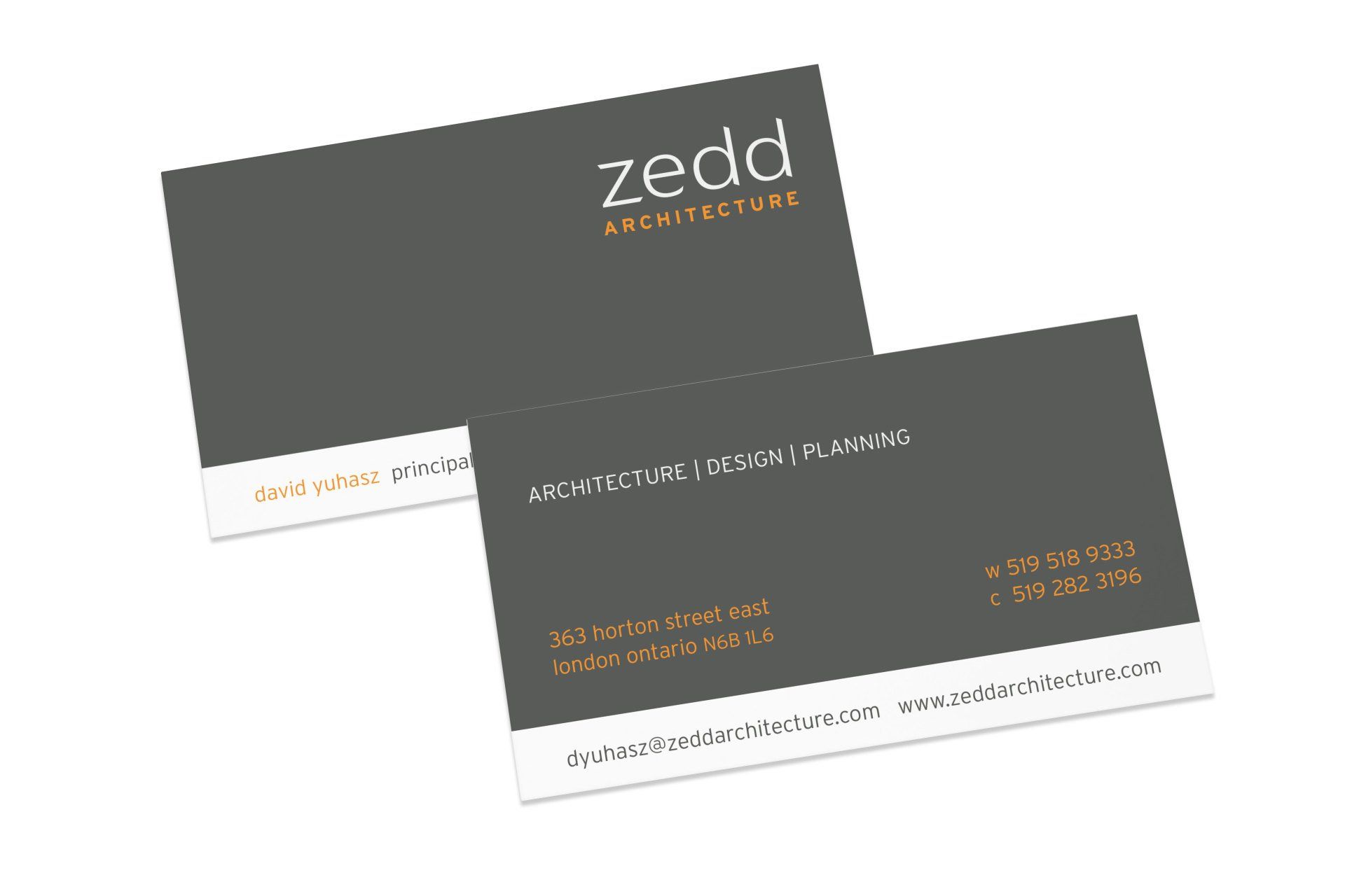 zedd architecture business cards
