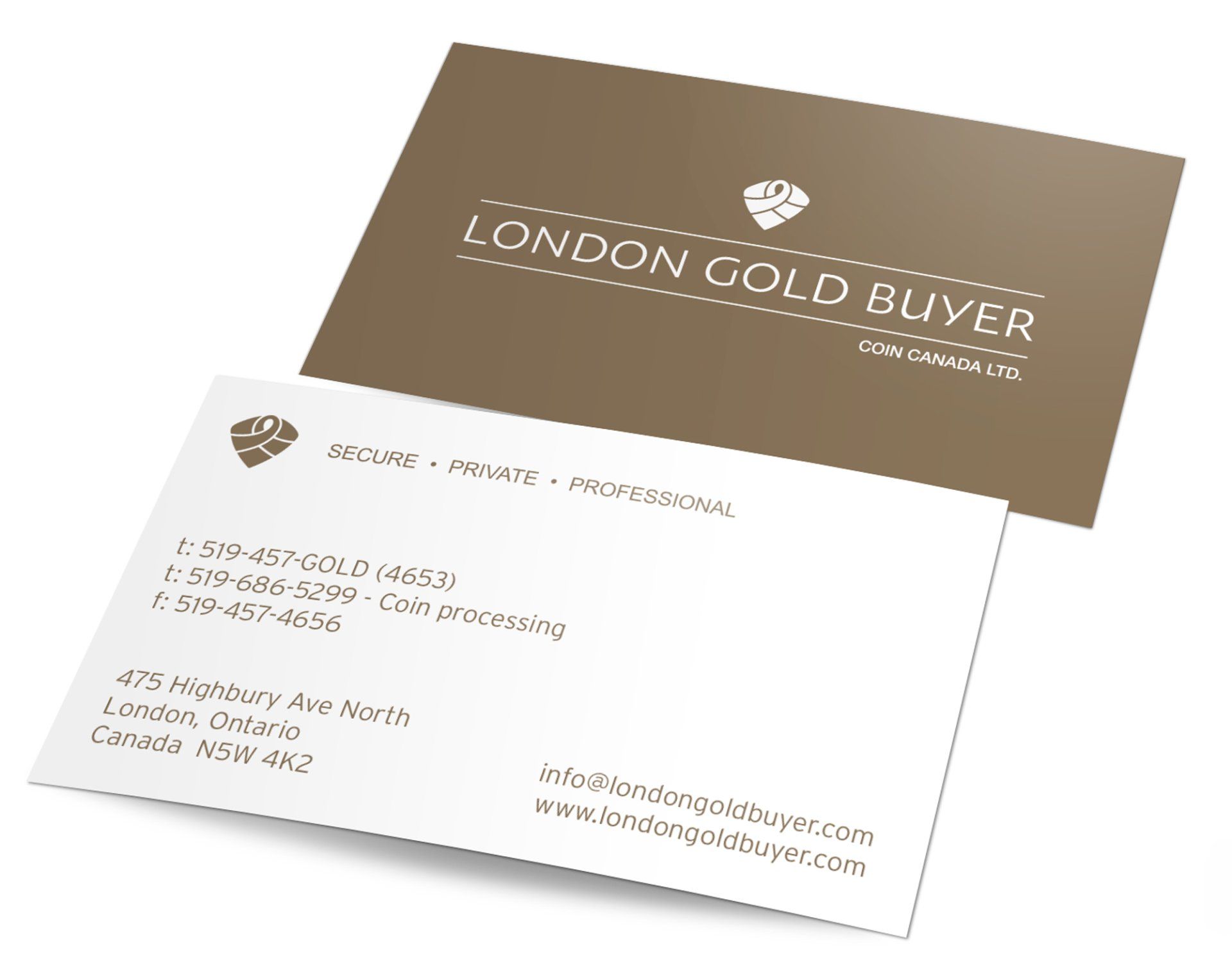 london gold buyer business card