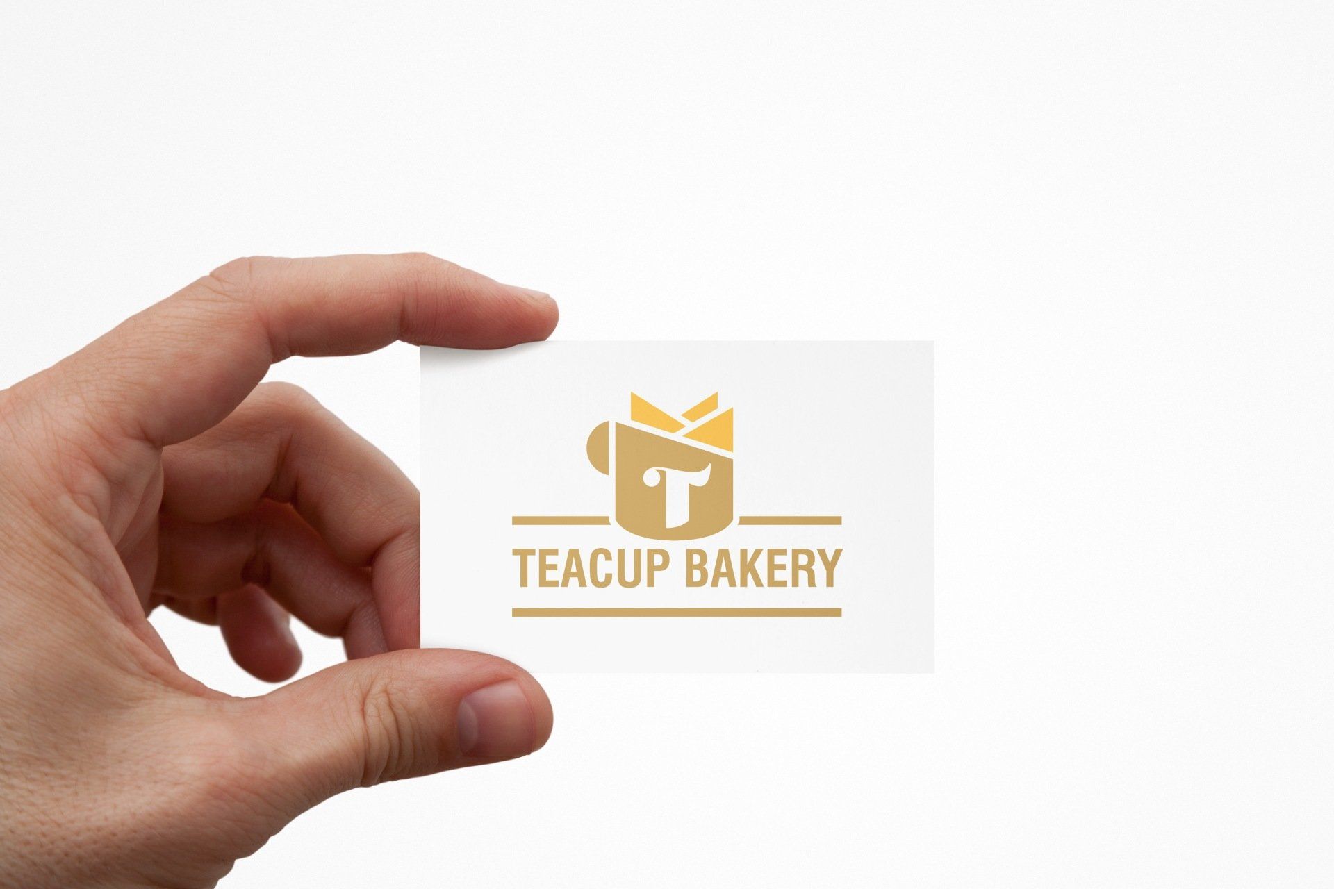 teacup bakery business card