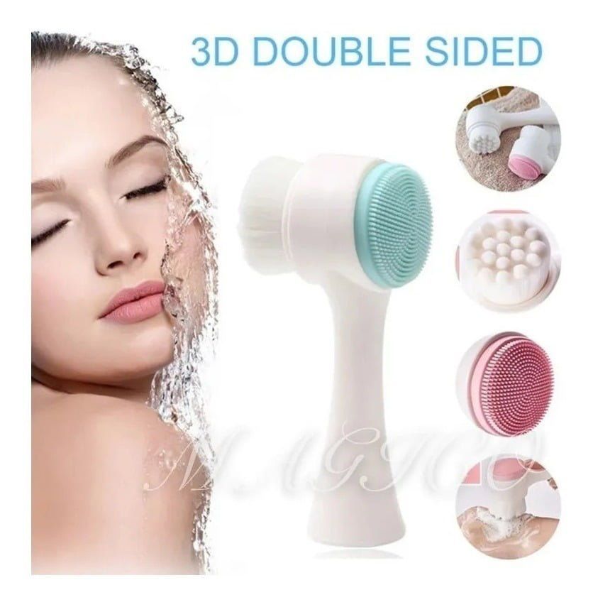 CEPILLO DE LIMPIEZA FACIAL MANUAL 2 en 1