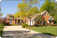 Brick Home with Long Driveway