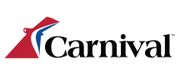 Carnival cruise line logo: red and blue stylized ship with the word "Carnival" in black.
