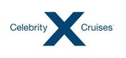 Celebrity Cruises logo: Blue "X" with "Celebrity" and "Cruises" on either side.