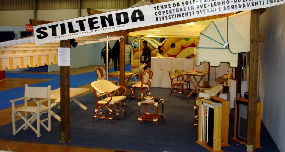 esposizione di tende da sole Stiltenda