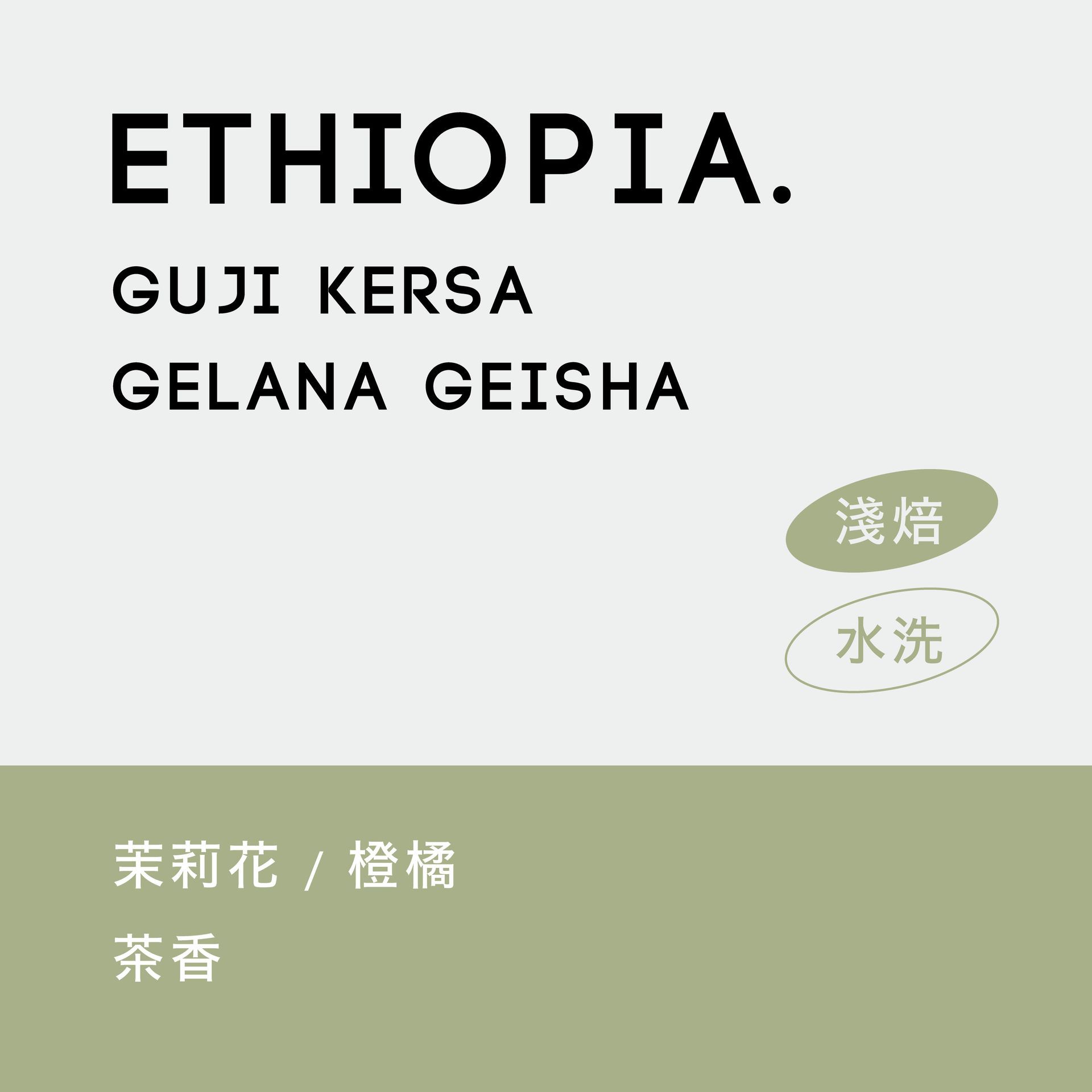 衣索比亞 谷吉 格蕾娜藝妓 水洗 G1