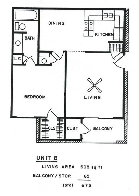 Large 1 Bed 1 Bath