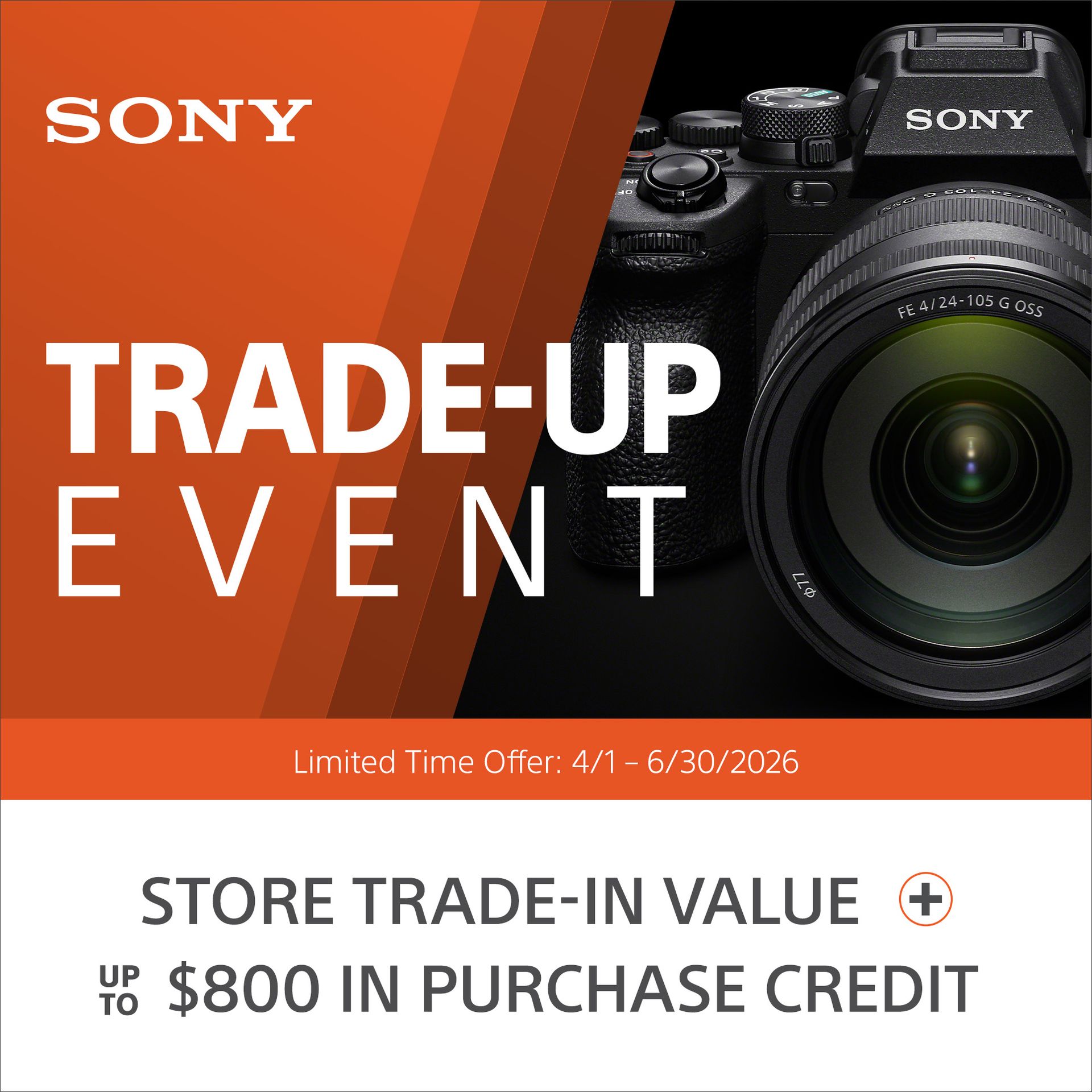 Save on SONY at Milford Photo