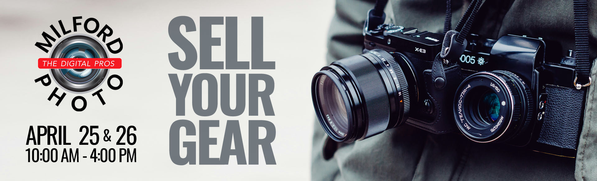 Sell Your Used Cameras & Lenses at Milford Photo
