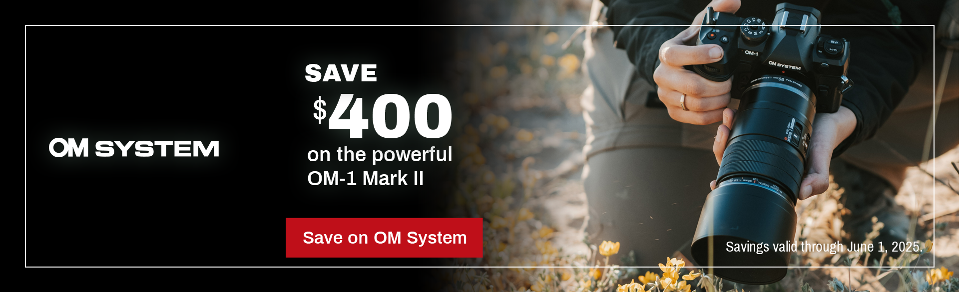 Save on OM System at Milford Photo