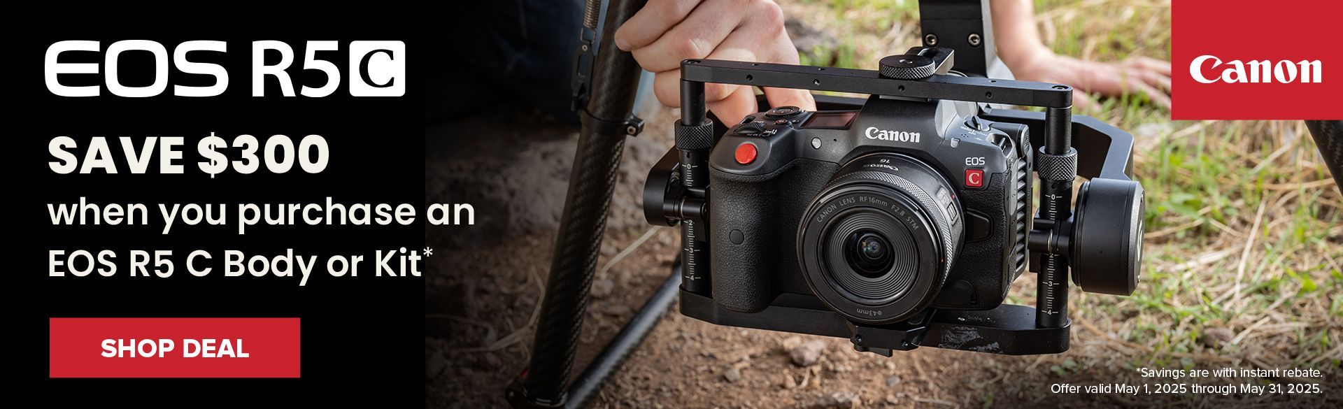 Save on Canon EOS R5 C at Milford Photo