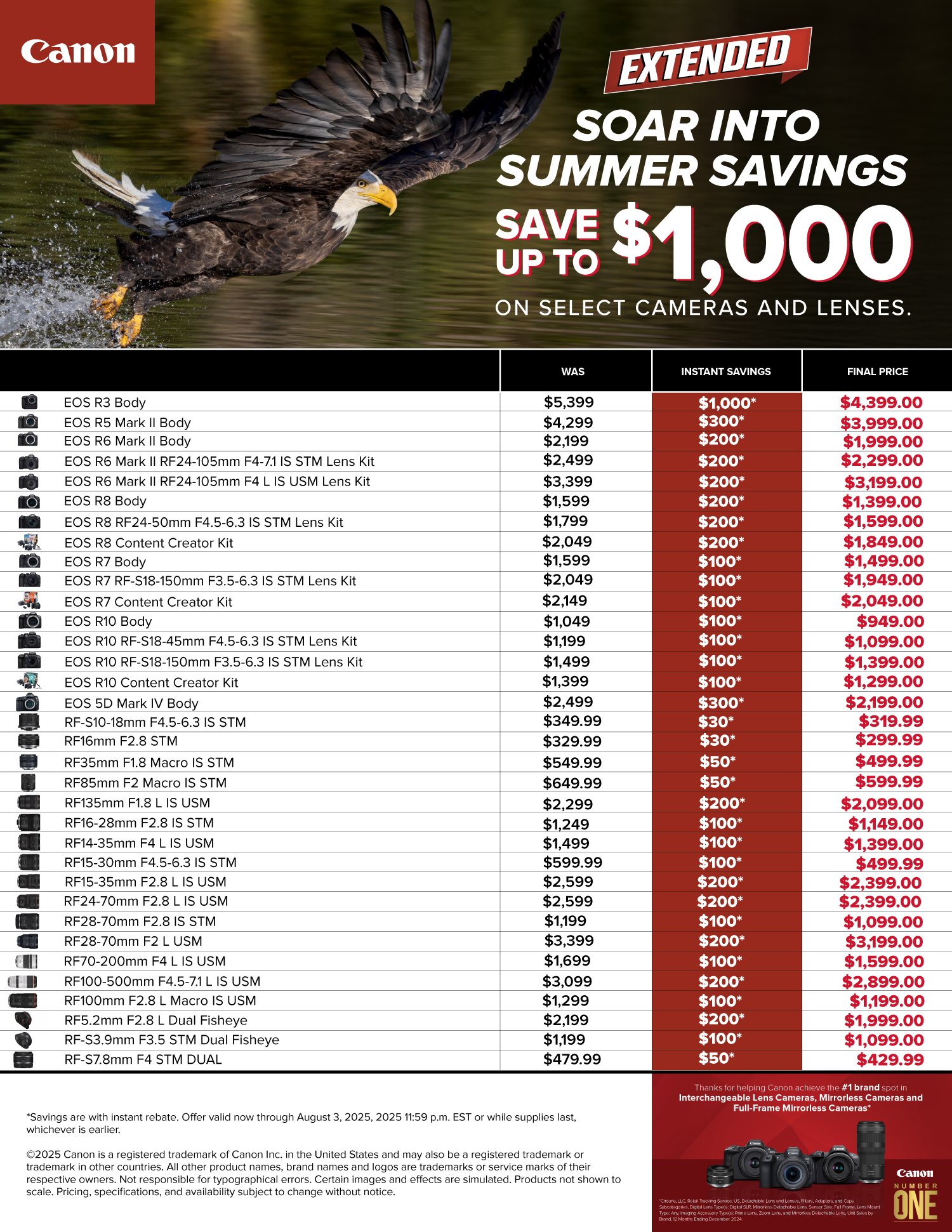 Save on Canon at Milford Photo