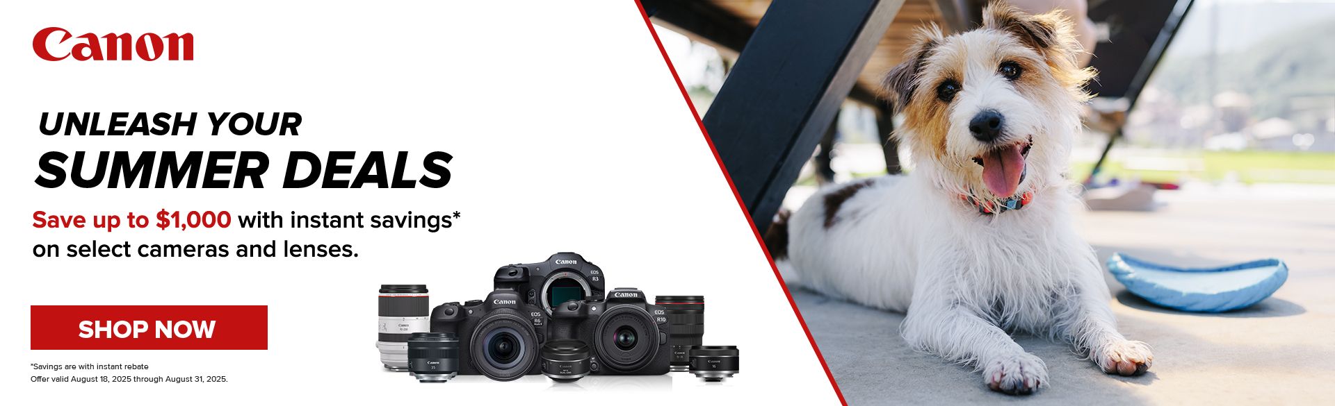 Instant Savings on Canon