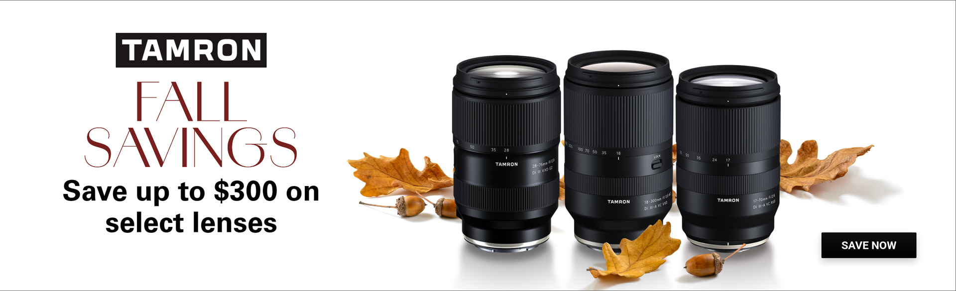 Save on Tamron lenses at Milford Photo