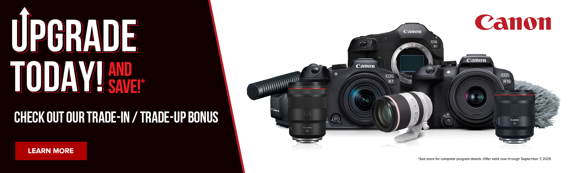 Trade Up to Canon at Milford Photo