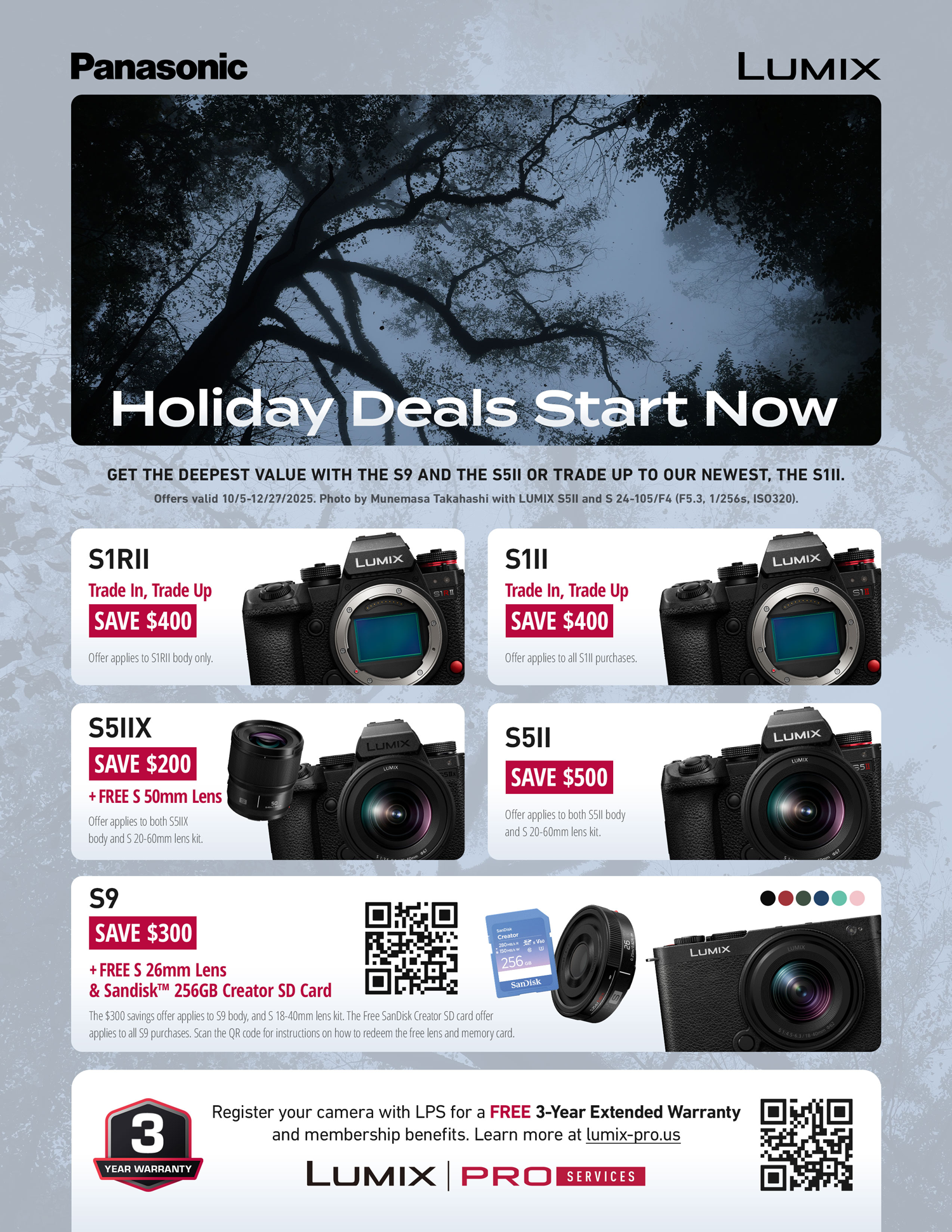 Save on PANASONIC at Milford Photo