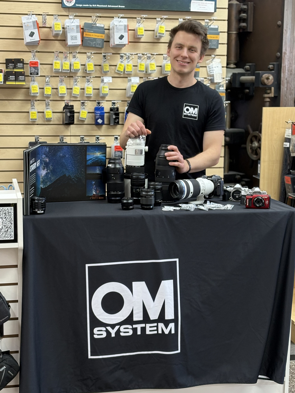 OM System's Joe Howard at Milford Photo