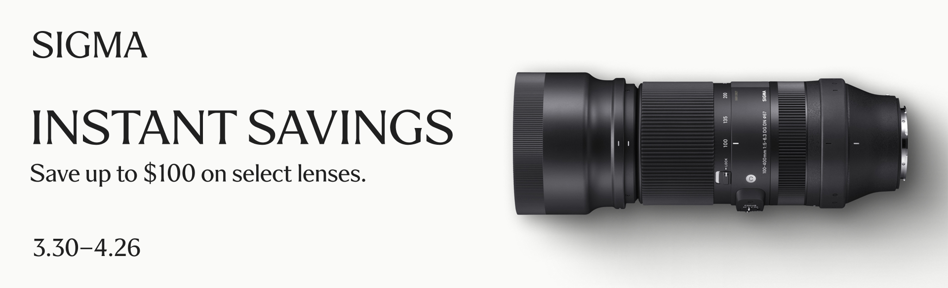 Save on SIGMA lenses at Milford Photo