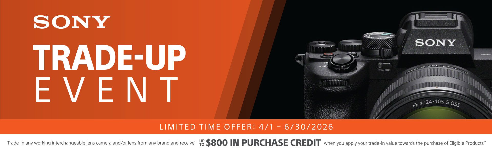 Save on SONY at Milford Photo