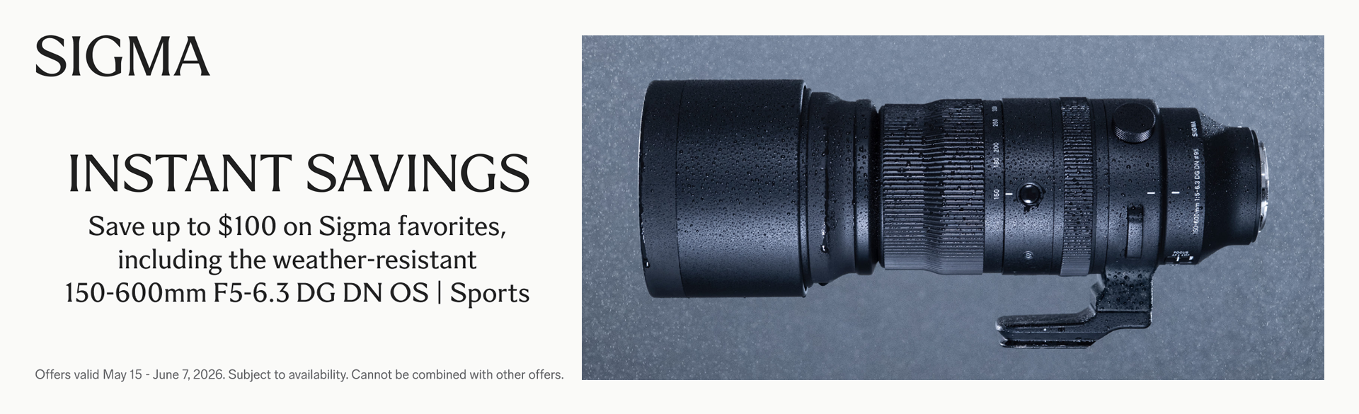 Save on SIGMA lenses at Milford Photo