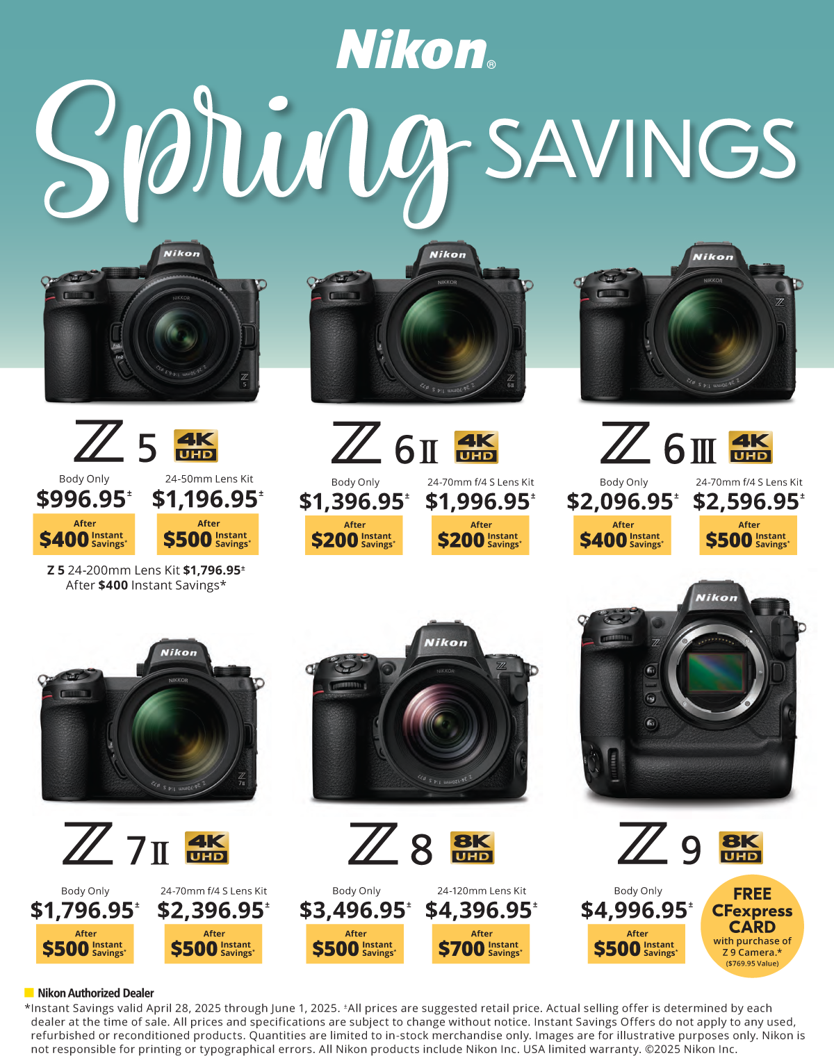 Save on Nikon at Milford Photo