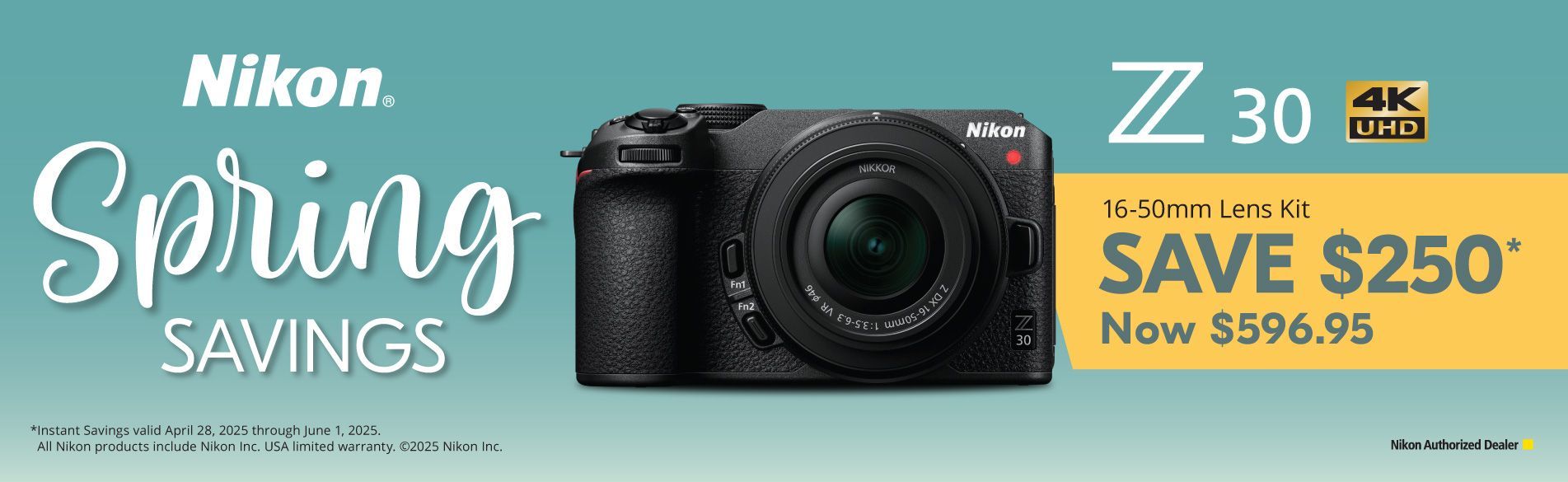Save on Nikon at Milford Photo