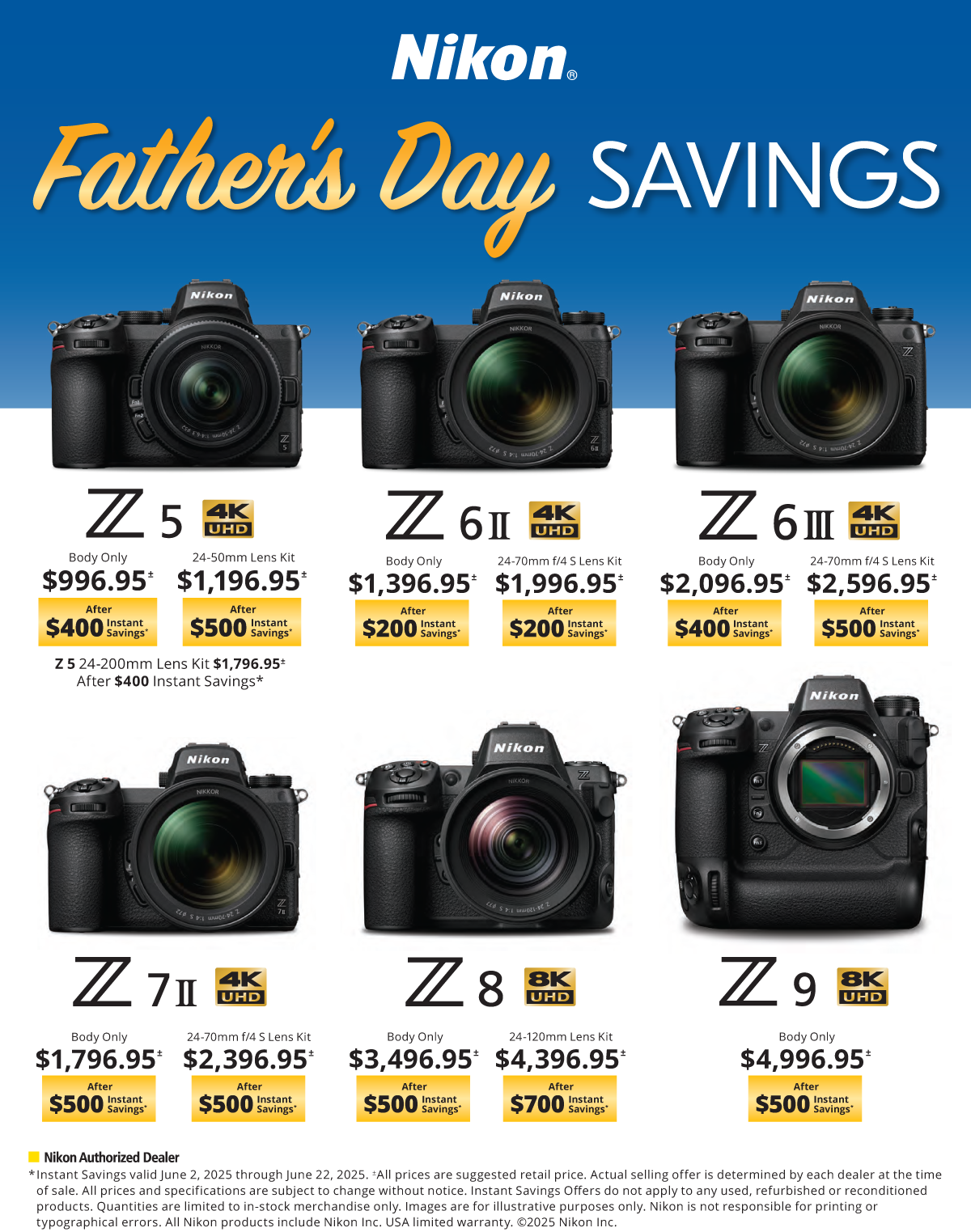 Save on Nikon at Milford Photo
